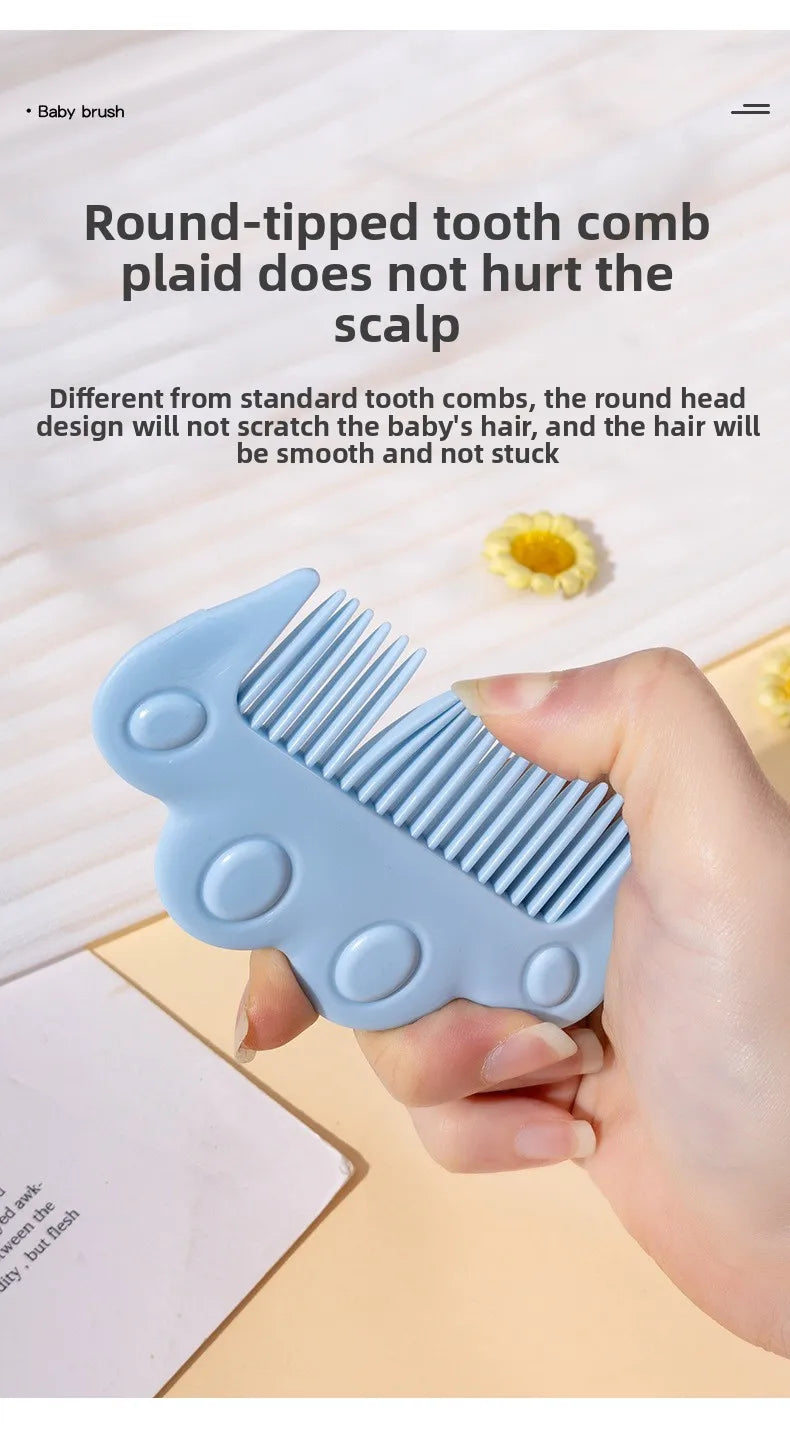Gentle Baby Hair Wash Brush Set | Soft Bristle Scalp Massager