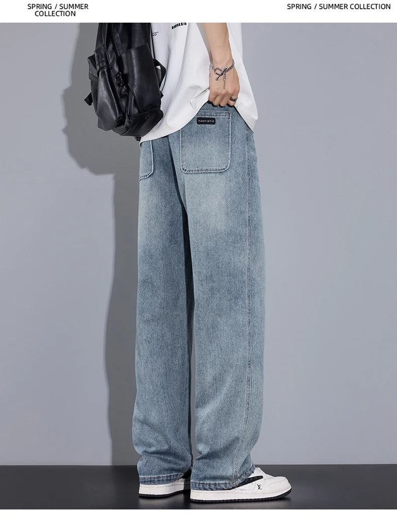 Men's Loose Vintage Casual Straight Jeans | Effortless Style