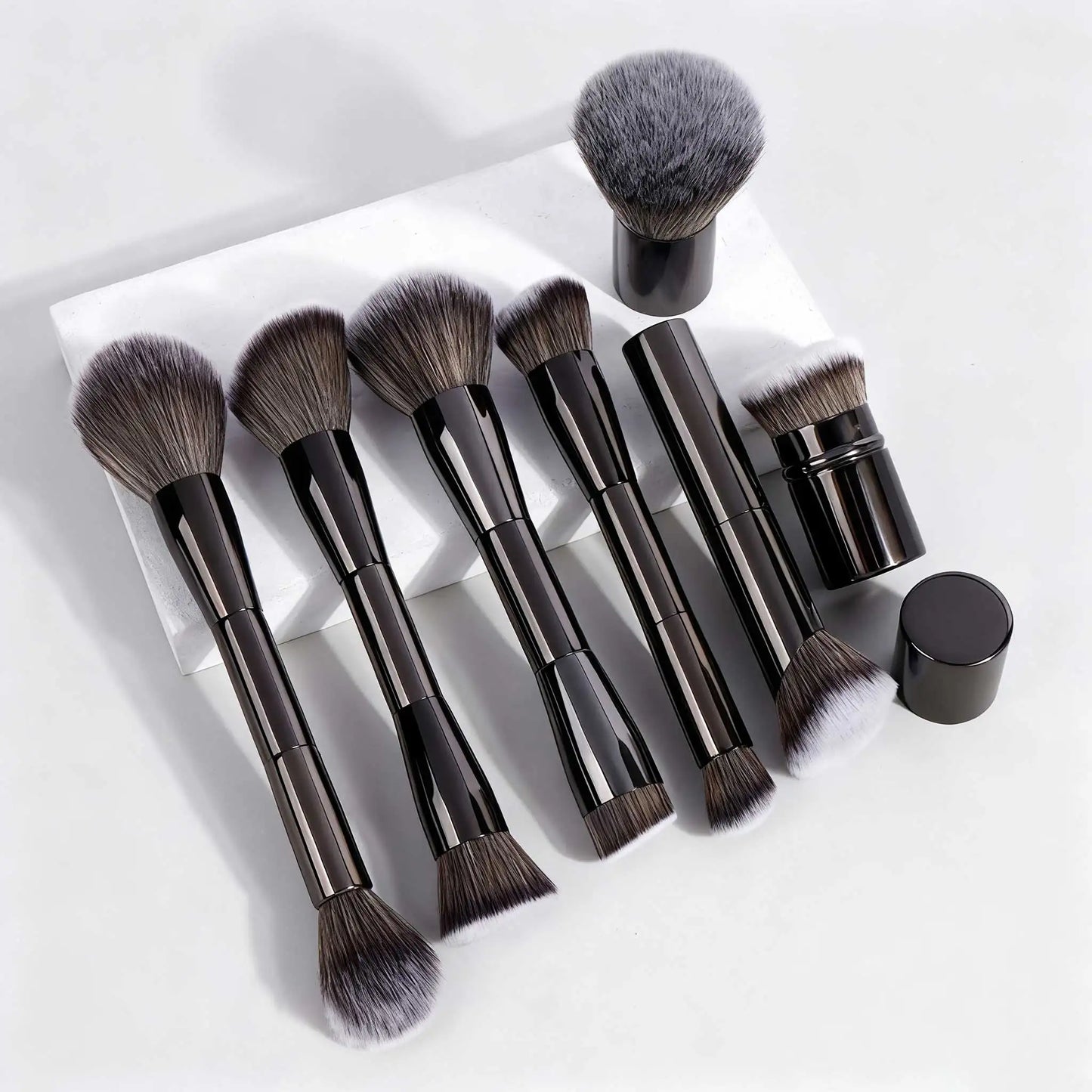 7pcs Double Sided Kabuki Makeup Brush Set | Flawless Finish