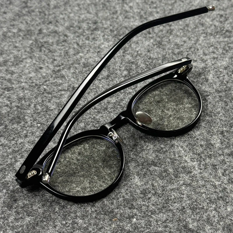 Unisex Retro Round Acetate Eyeglasses Frames | Timeless Style