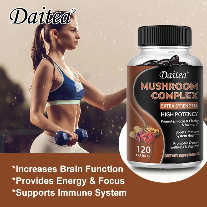 Brain Boosting Mushroom Capsules | Memory & Focus Supplement