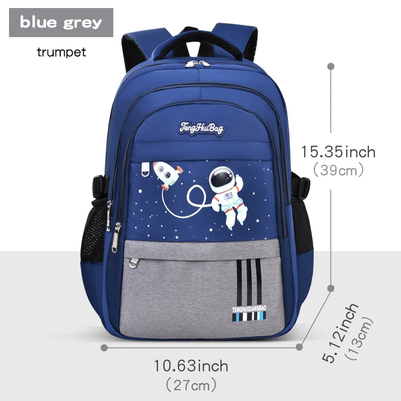 Astronaut-Themed Waterproof School Backpack for Kids | Stylish & Durable