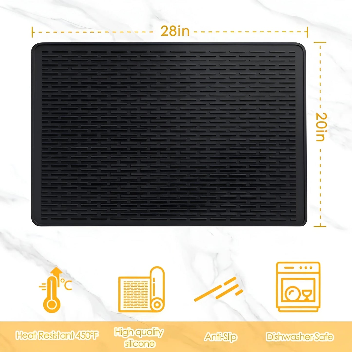 Extra Large Silicone Stove Top Cover | Heat Resistant & Non-Slip Protector