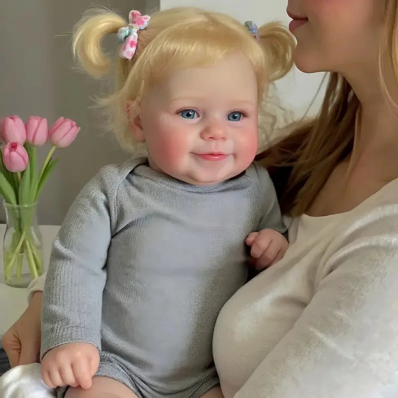 20-Inch Reborn Baby Girl Doll with Rooted Hair | Waterproof Bath Toy