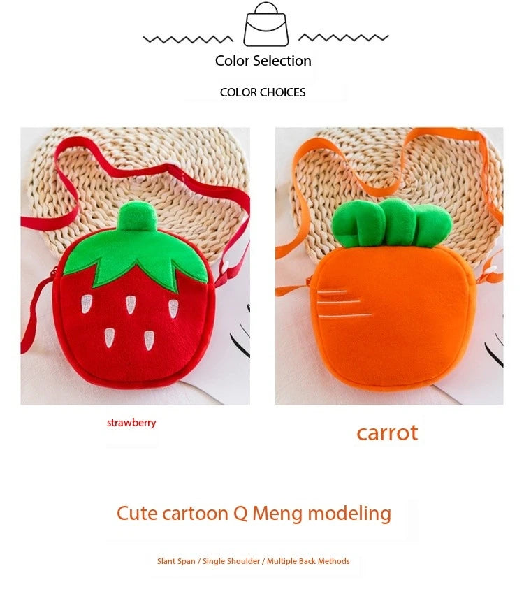 Cute Plush Baby Girls Coin Purse Handbags | Adorable Winter Bags
