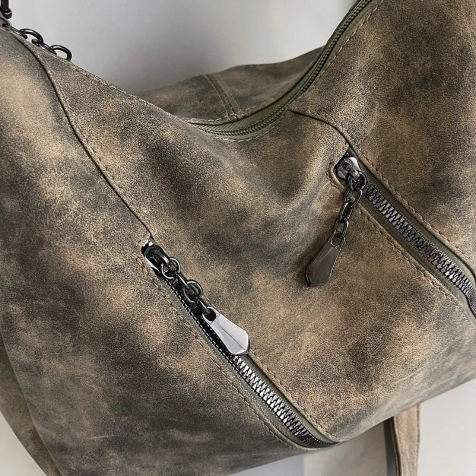 Bolso Bandolera Elegante de Cuero Sintético Suave para Mujer | Con Estilo y Práctico