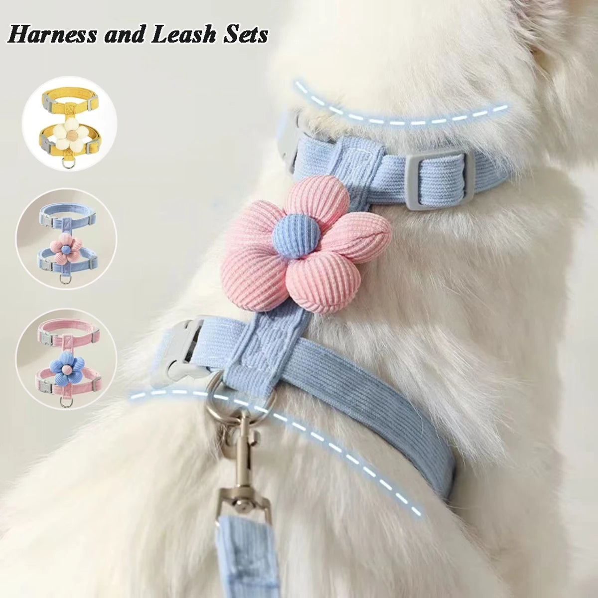 Adjustable Cat Harness and Leash Set | Perfect for Small Dogs & Cats