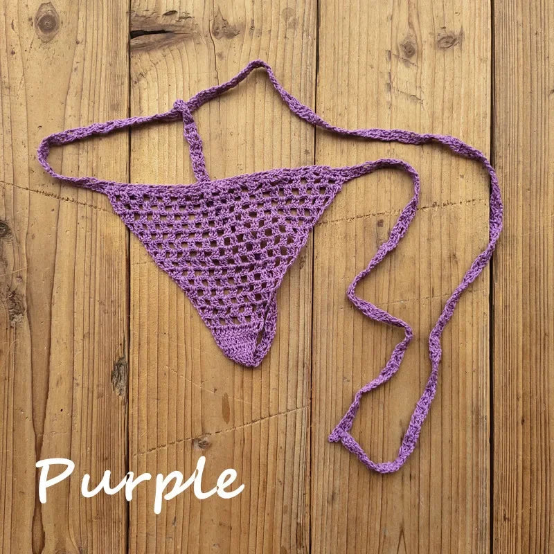 Mini Crochet Lace Thong Bikini | Perfect for Sunbathing & Swimming