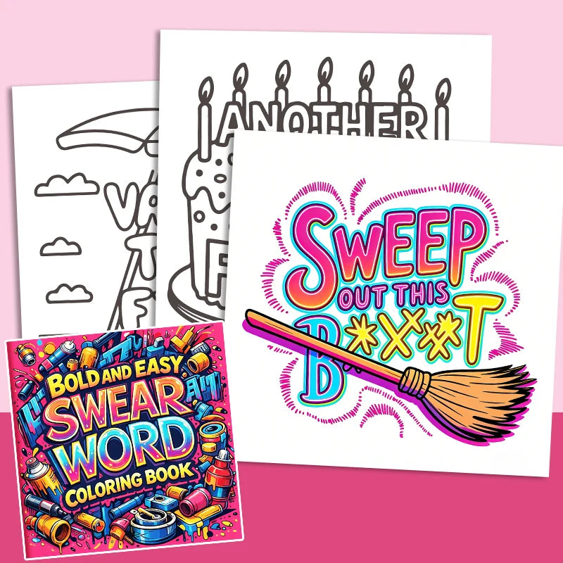 32 Pages Graffiti Coloring Book for Adults | Stress Relief & Art Therapy