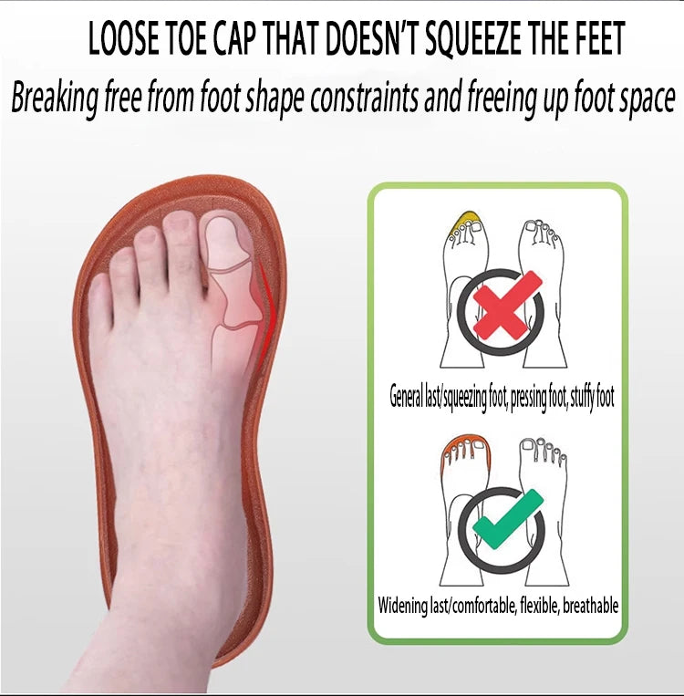 Wide-Toe Men's Casual Shoes | Breathable & Comfortable Sneakers