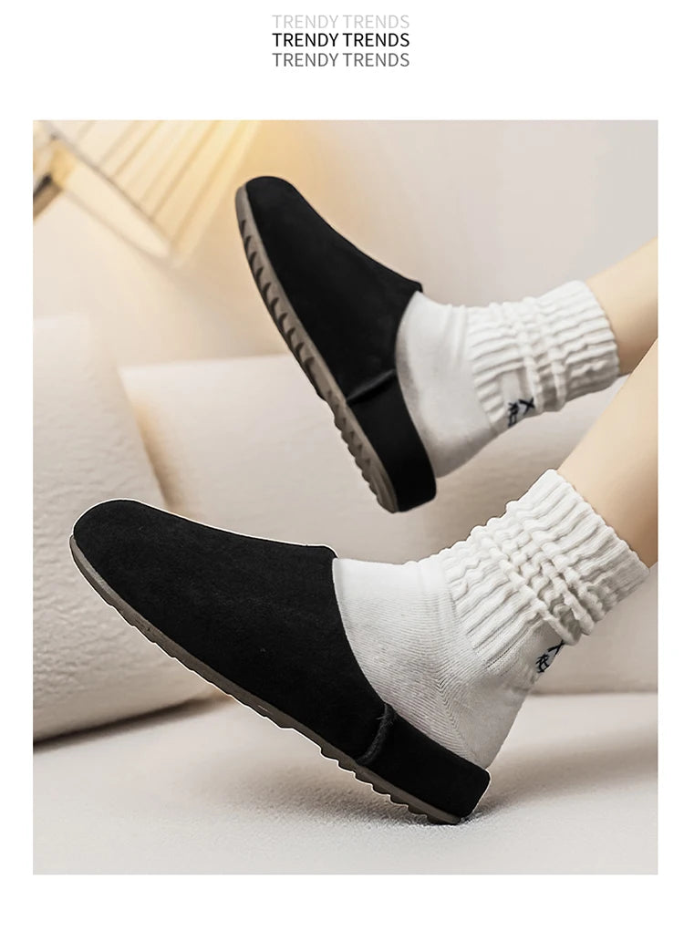 Comfortable Unisex Leather Slip-On Mules | Summer & Spring Flats