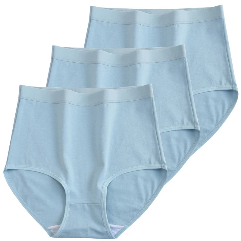 Plus Size High Waist Cotton Briefs for Women | Breathable Comfort