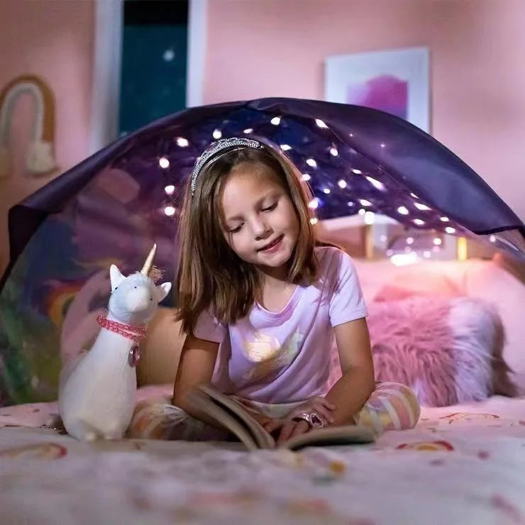 Dream Tent with Light Show for Kids | Foldable Bed Tent