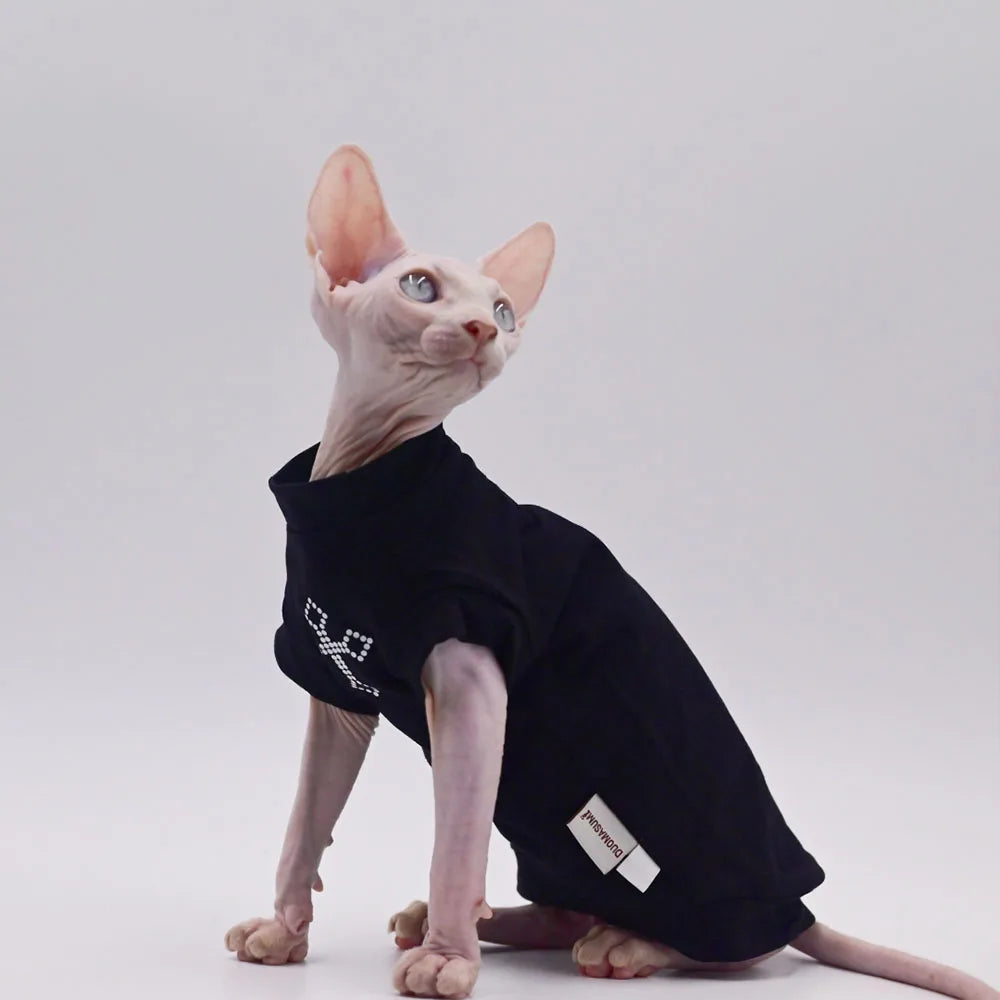 Camiseta Suave y Transpirable para Gatos sin Pelo y Perros Pequeños | Comodidad y Estilo
