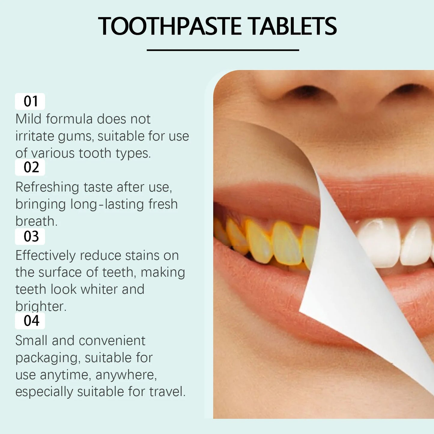 Fresh Mint Toothpaste Tablets | Eco-Friendly Oral Care Solution