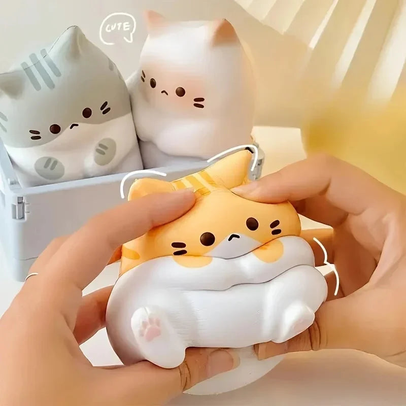 Soft Cartoon Cat Pop Fidget Toy | Stress Relief for All Ages