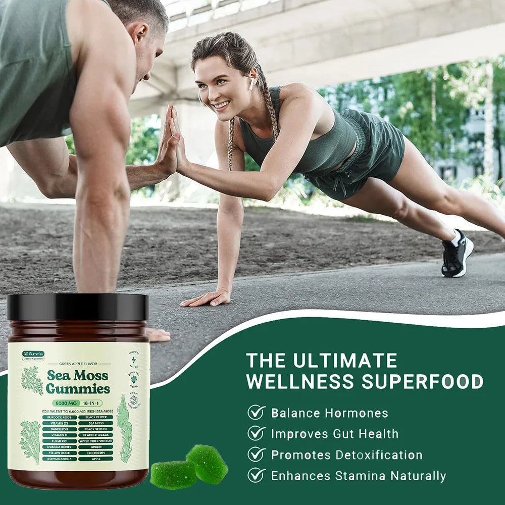 Vegan Sea Moss Gummies 16-in-1 | Premium Wellness Supplement
