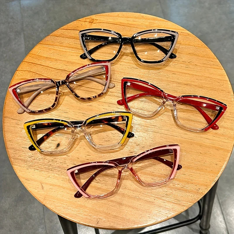 Cat Eye Clear Lens Glasses | Retro Fashion Spectacles