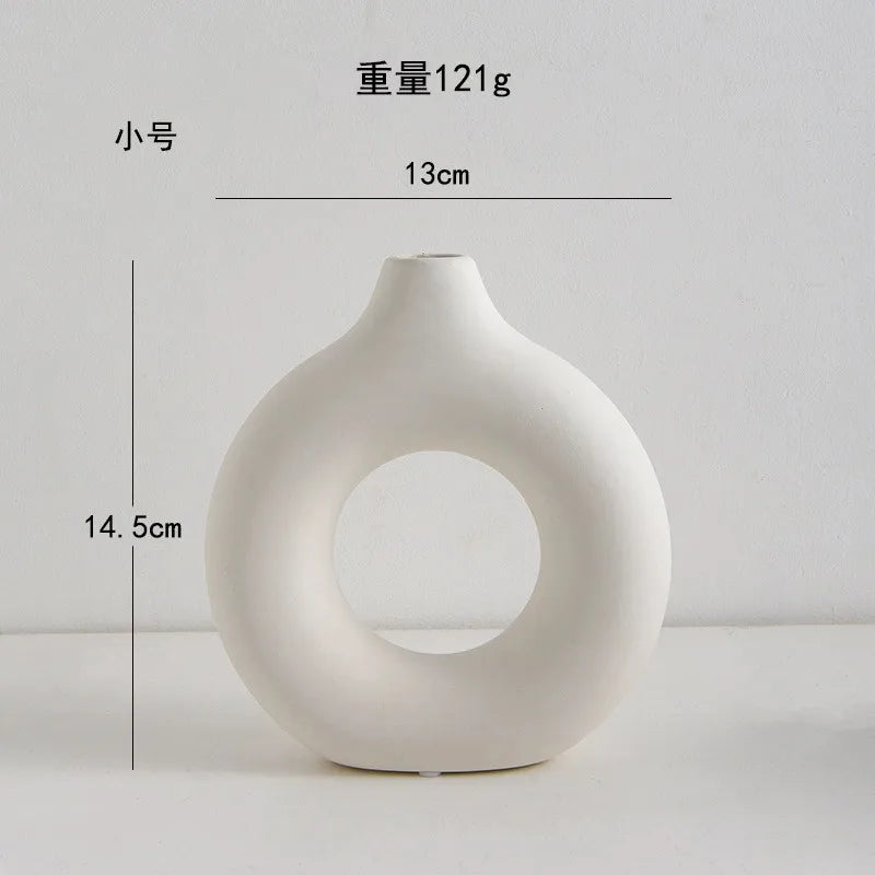 Elegant White Plastic Vase Set | Modern Home Decor for All Spaces
