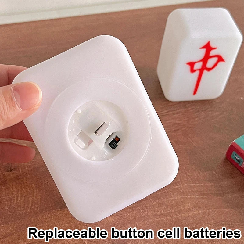 Luz nocturna de mahjong LED creativa | Luz suave de protección ocular
