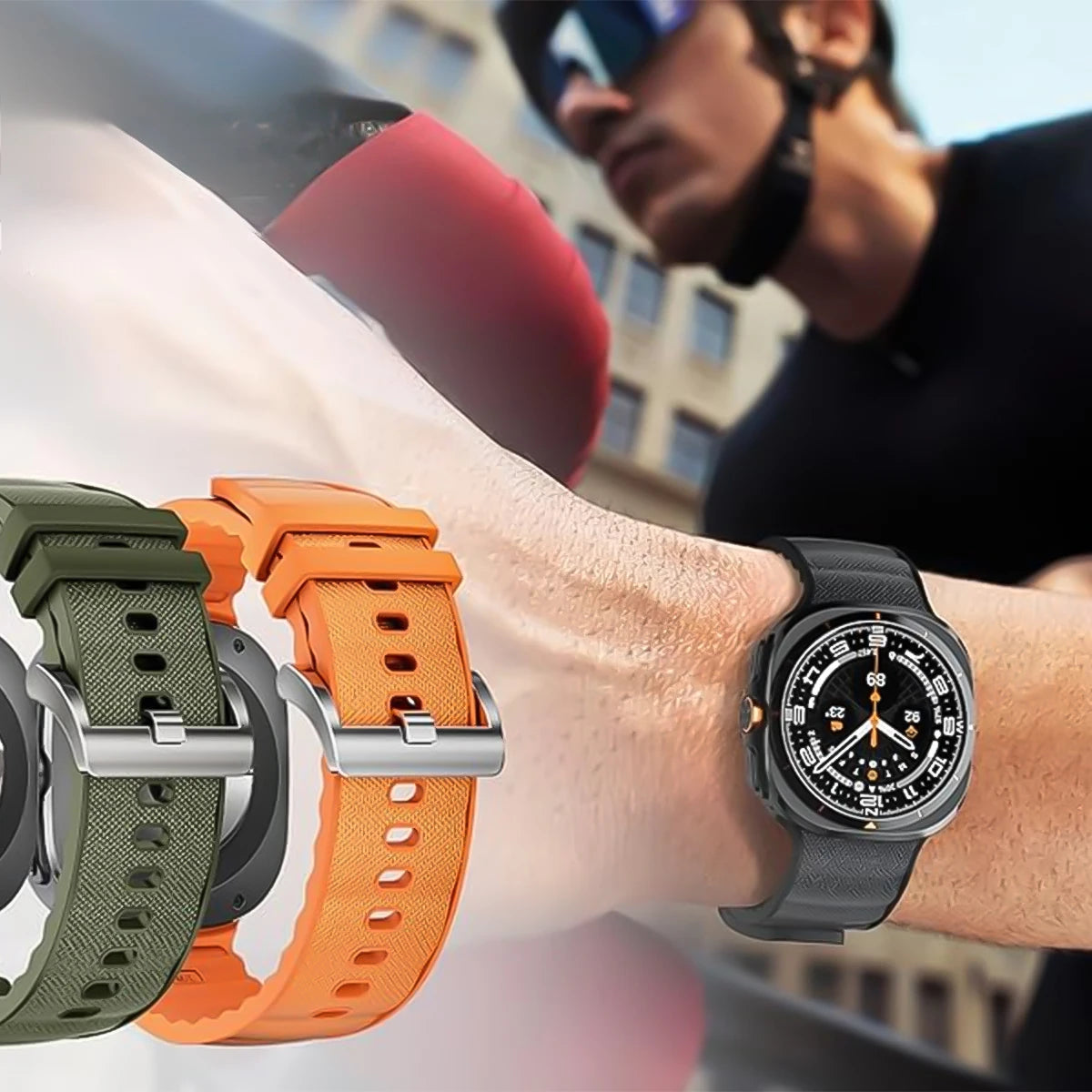 Silicone Nylon Watchband for Galaxy Watch Ultra | Stylish & Durable