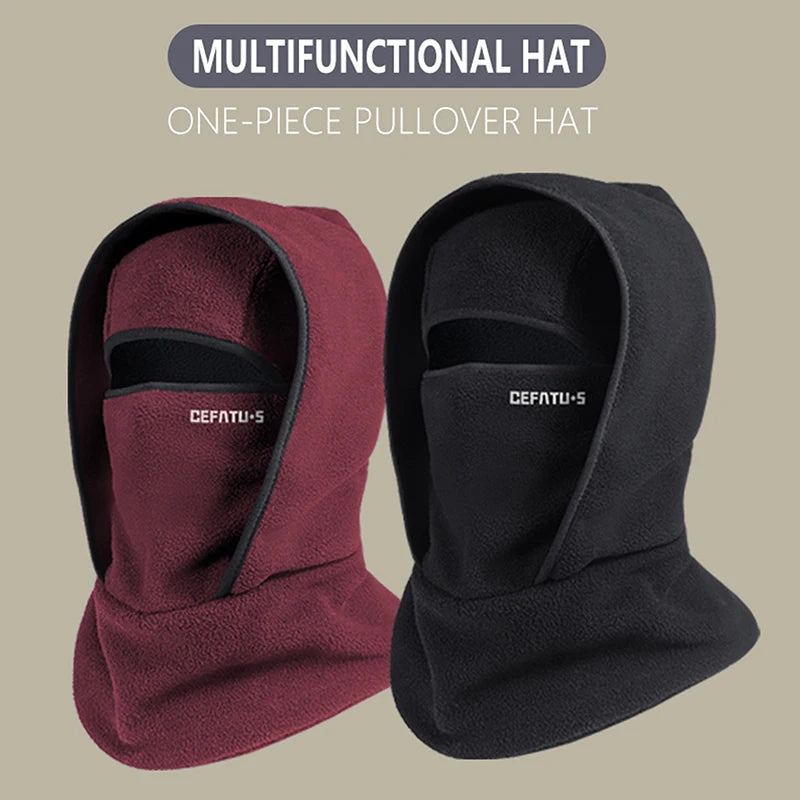 Unisex Fleece Balaclava Winter Hat | Windproof Full Face Neck Warmer