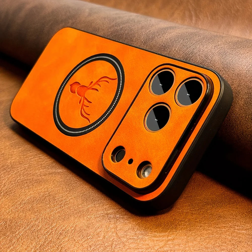 Luxury PU Leather Deer Case for Multiple iPhone Models