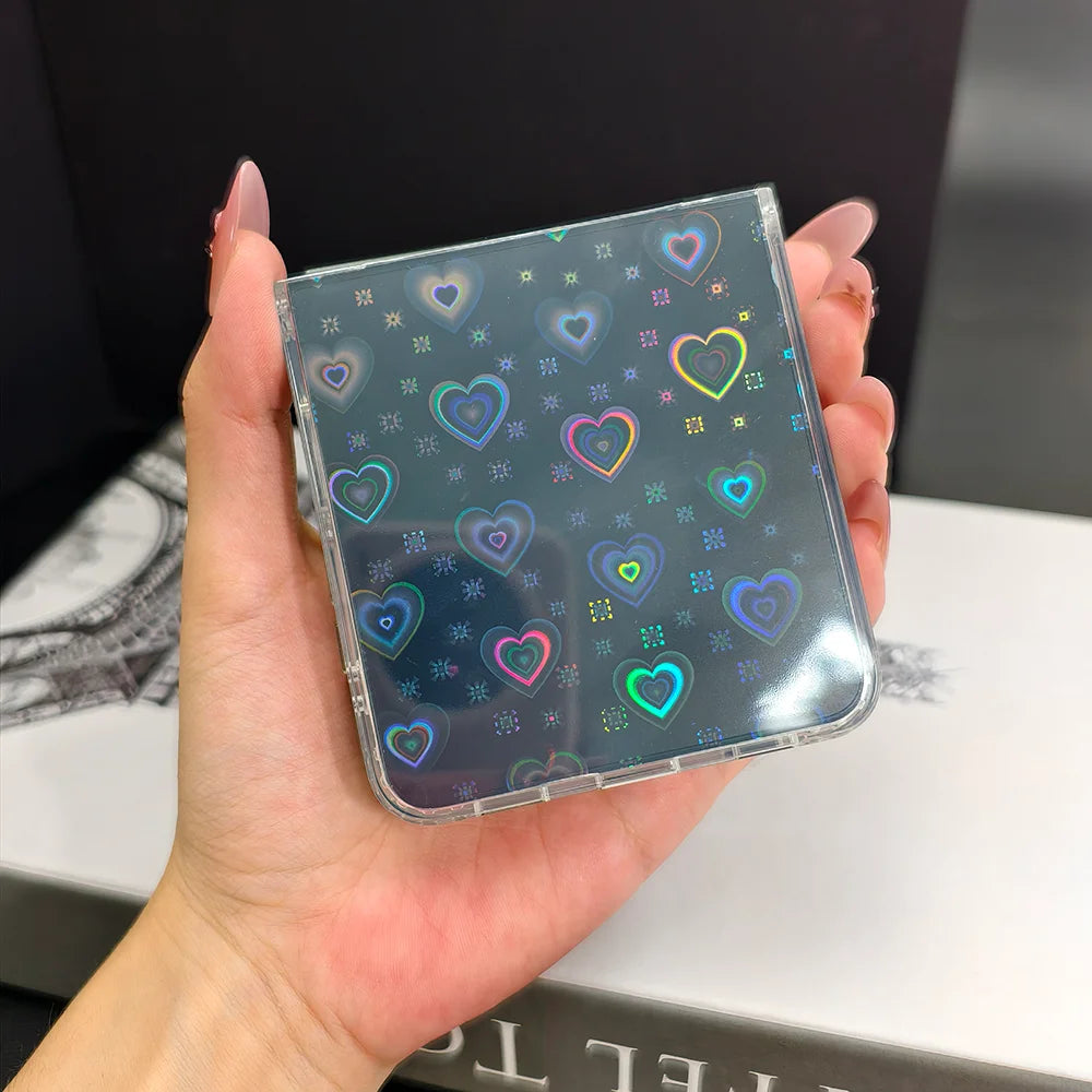 Holographic Love Pattern Phone Case | Stylish Shockproof Protection