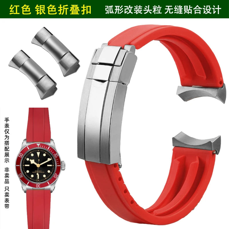 Soft Rubber Watch Strap | Quick Release Diver Band for All Watches