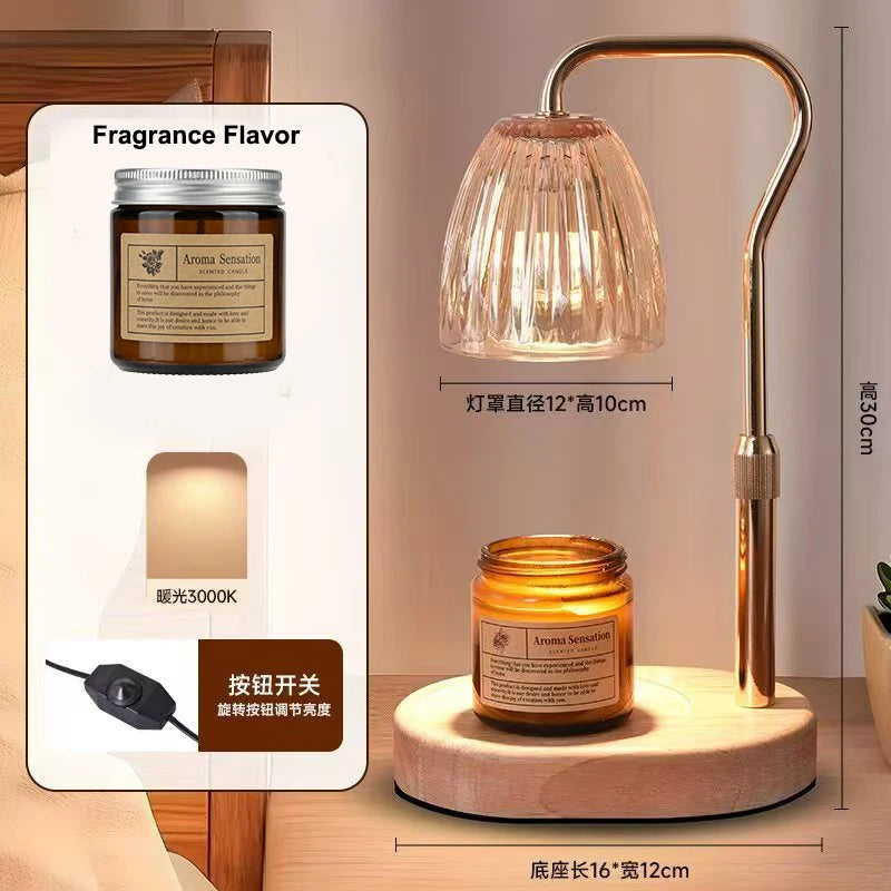 Aromatherapy Candle Heating Lamp | Romantic Dimmable Light