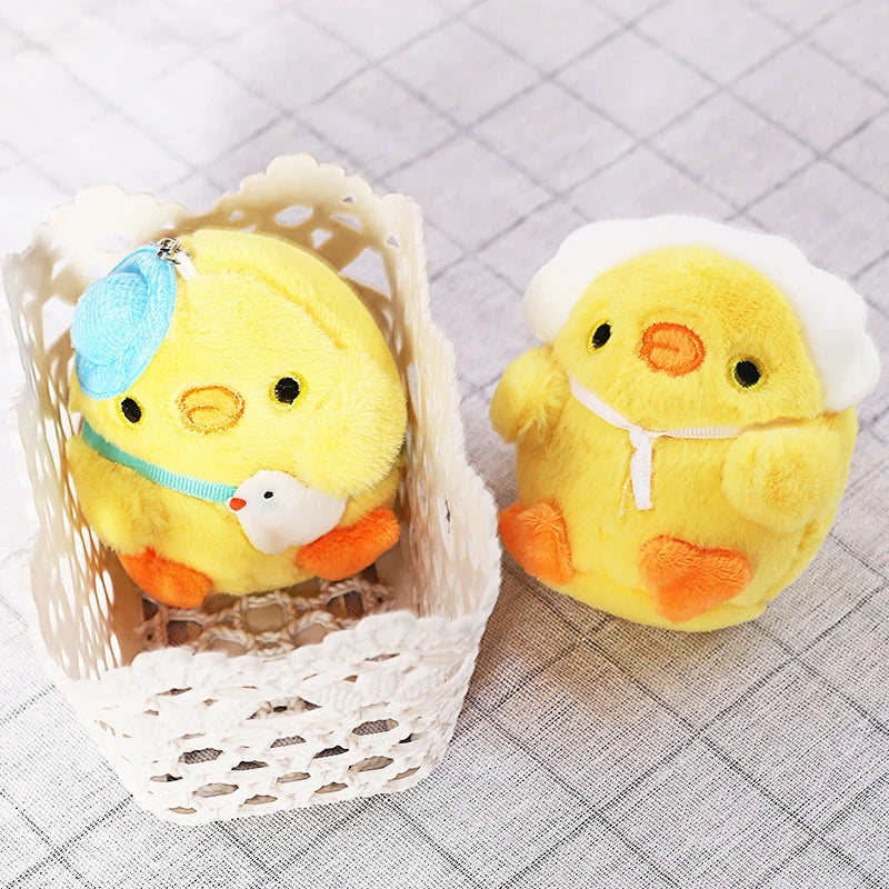 Llavero de peluche de mini pollo lindo | Adorable colgante para bolso
