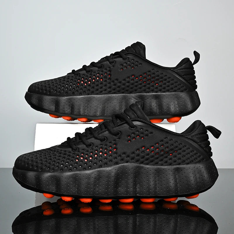 Men's Casual Thick Sole Sneakers | Breathable Summer Walking Shoes