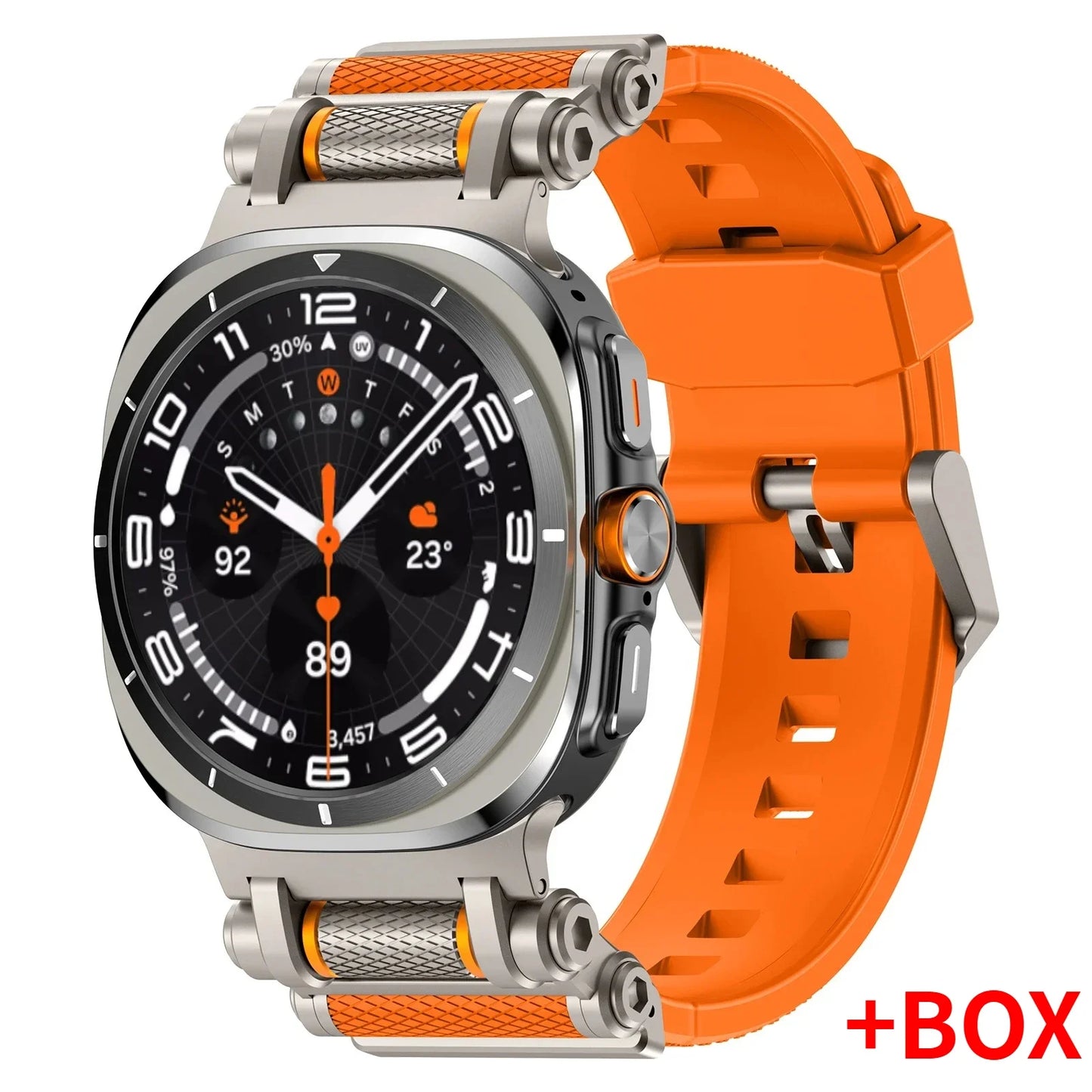 Luxury Silicone Sport Band for Galaxy Watch Ultra 47mm | No Gaps Design