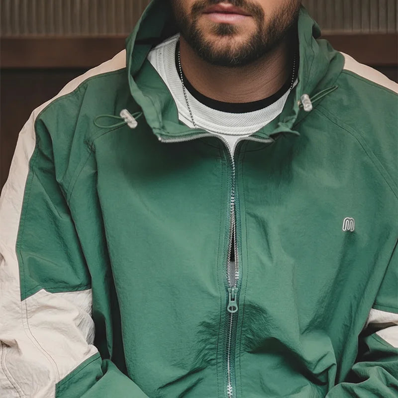 Men's Casual Detachable Double Zipper Jacket | Stylish Spring & Fall Coat