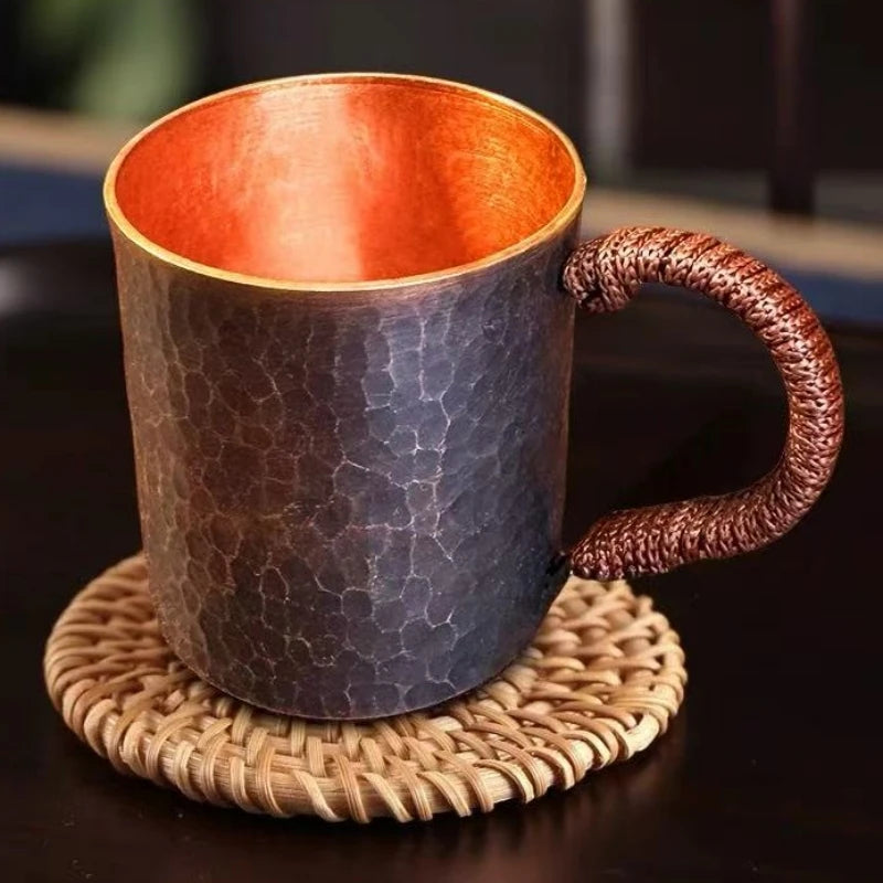 Handcrafted Vintage Copper Coffee Cup | Portable Tea Mug