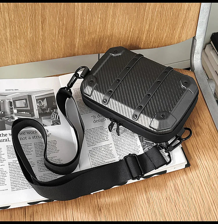 Luxury Mini Messenger Bag for Men | Stylish Pu Leather Crossbody