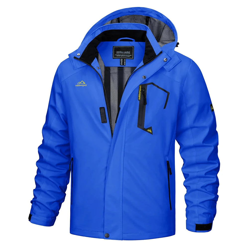 Chaqueta Impermeable Ligera para Hombre | Cortavientos Versátil para Exteriores