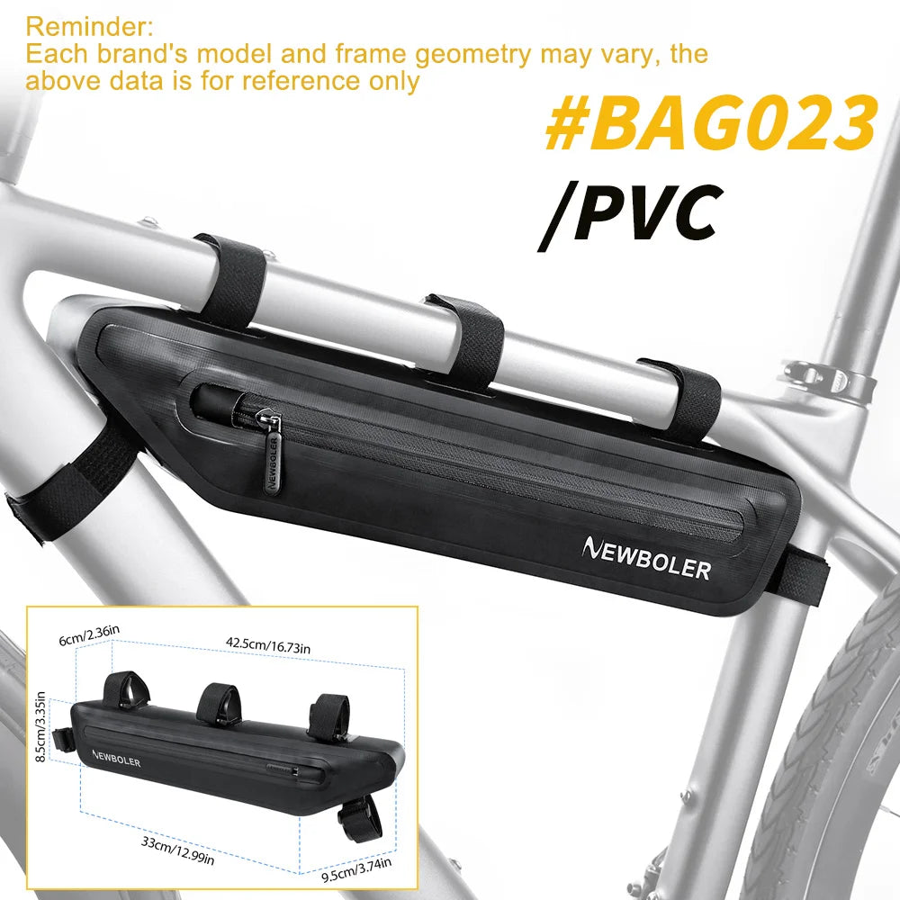 2L Bike Frame Front Tube Bag | Waterproof Cycling Pouch