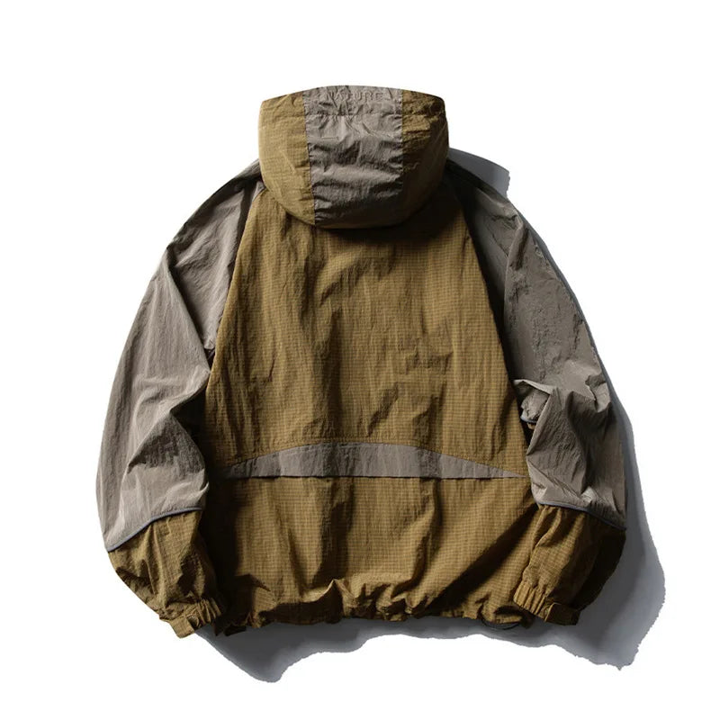 Men's Water-Resistant Hooded Jacket | Trendy Outdoor Style