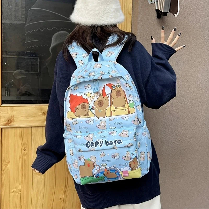 Cute Capybara Backpack | Large Capacity Multi-Purpose Bag