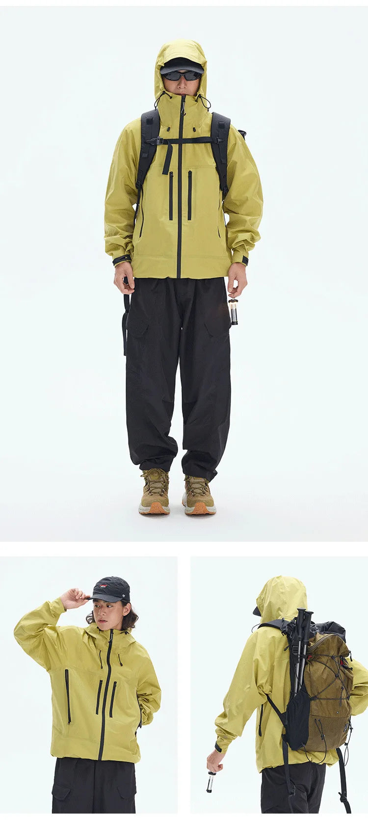 Premium Waterproof Multi-Pocket Utility Mountain Jacket for All Seasons