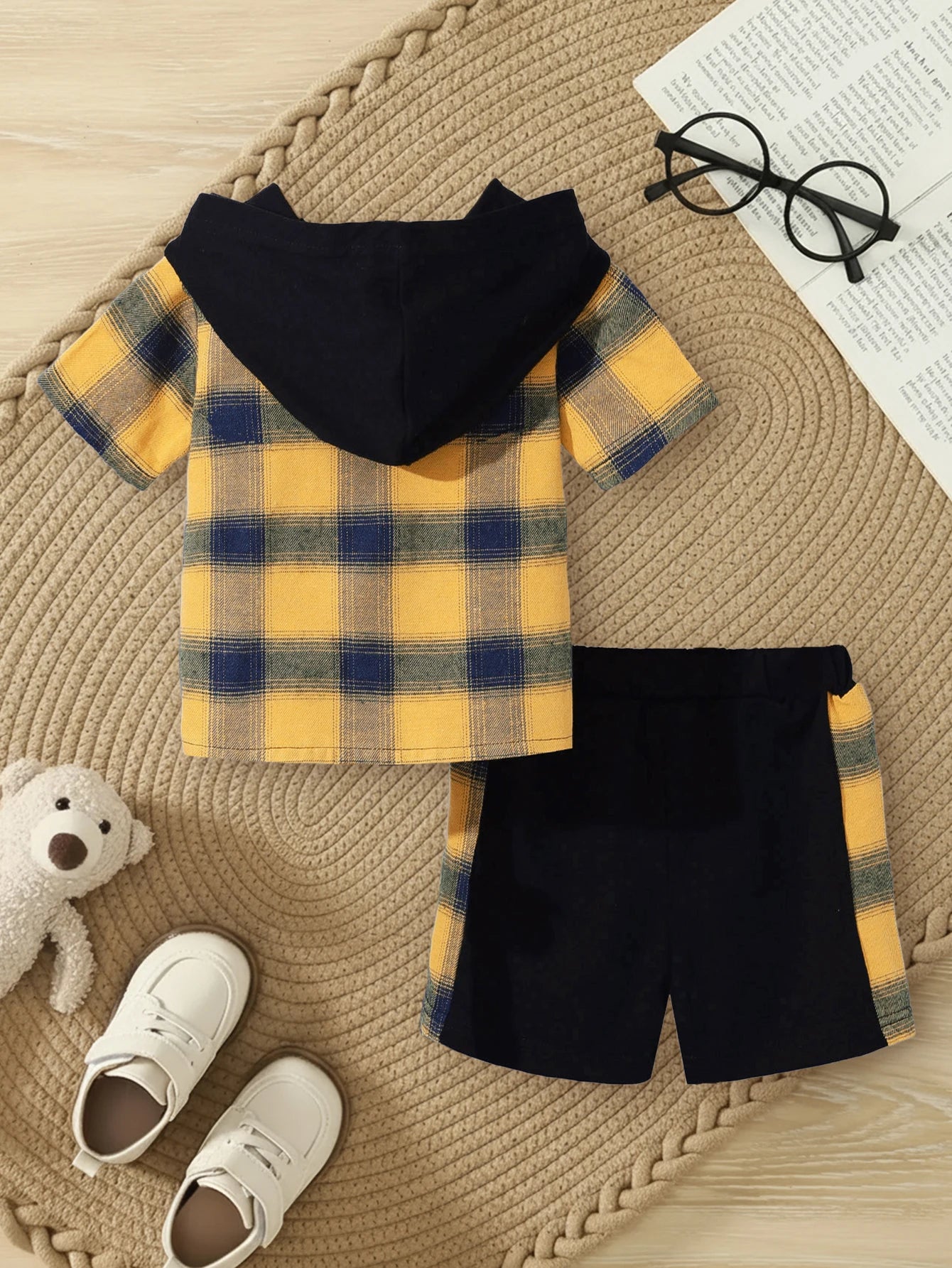 Baby Toddler Yellow Plaid Two-Piece Set | Charming Summer Outfit