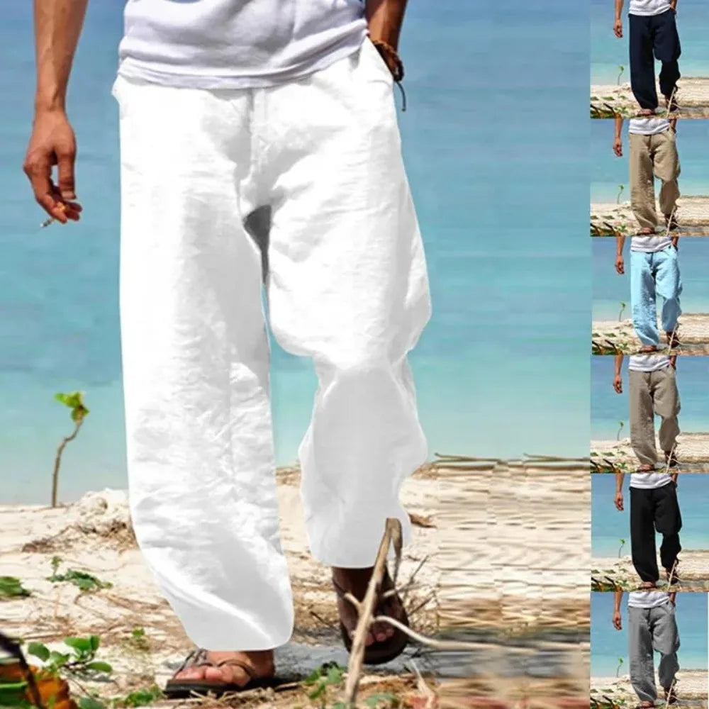 Men's Breathable Beach Pants | Casual Loose Trousers for Summer