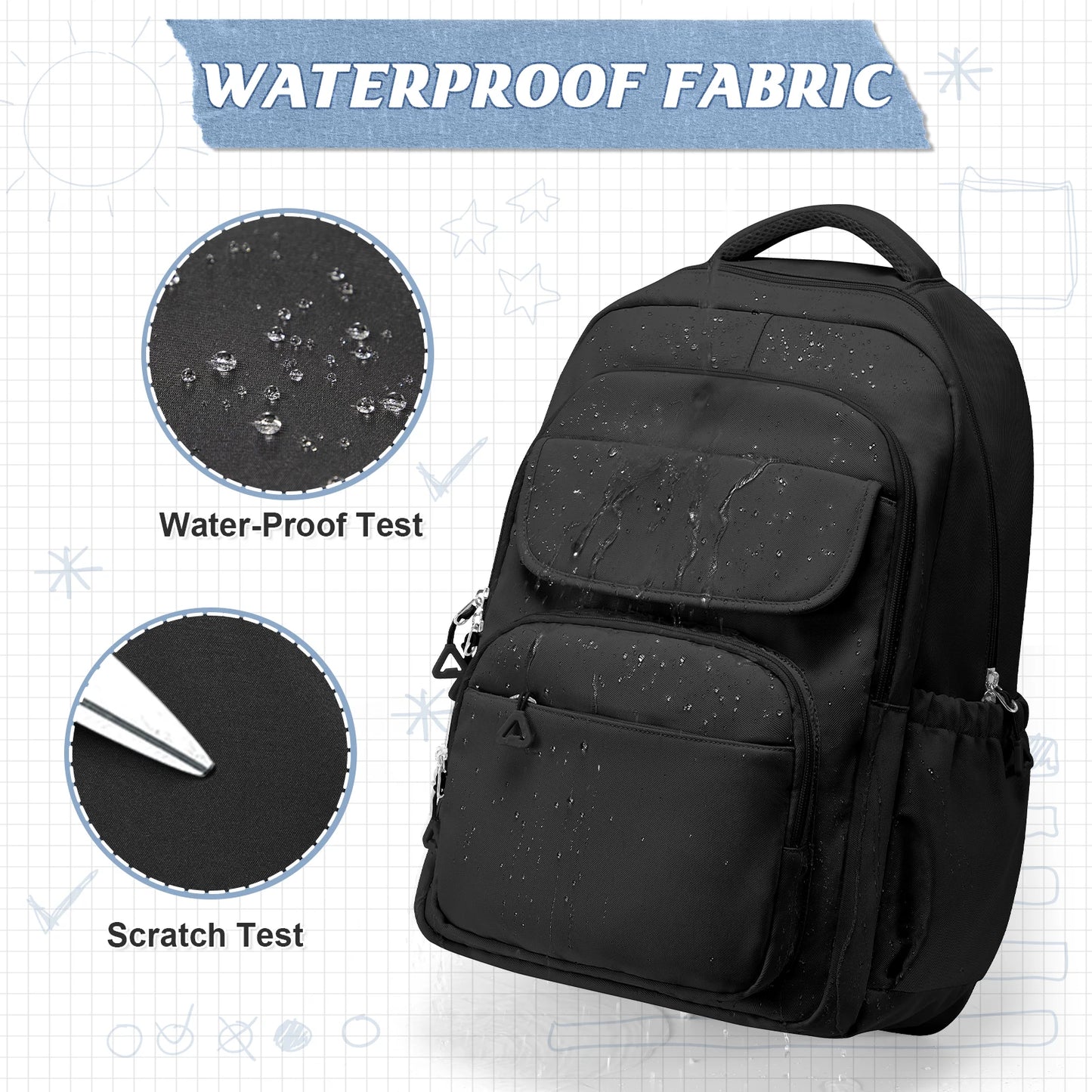 Durable Multi-Pocket Backpack for Women | Stylish School & Travel Bag