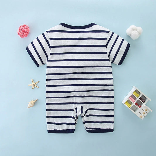 Cute Summer Infant Jumpsuit Pajamas | Soft Cotton Baby Suit