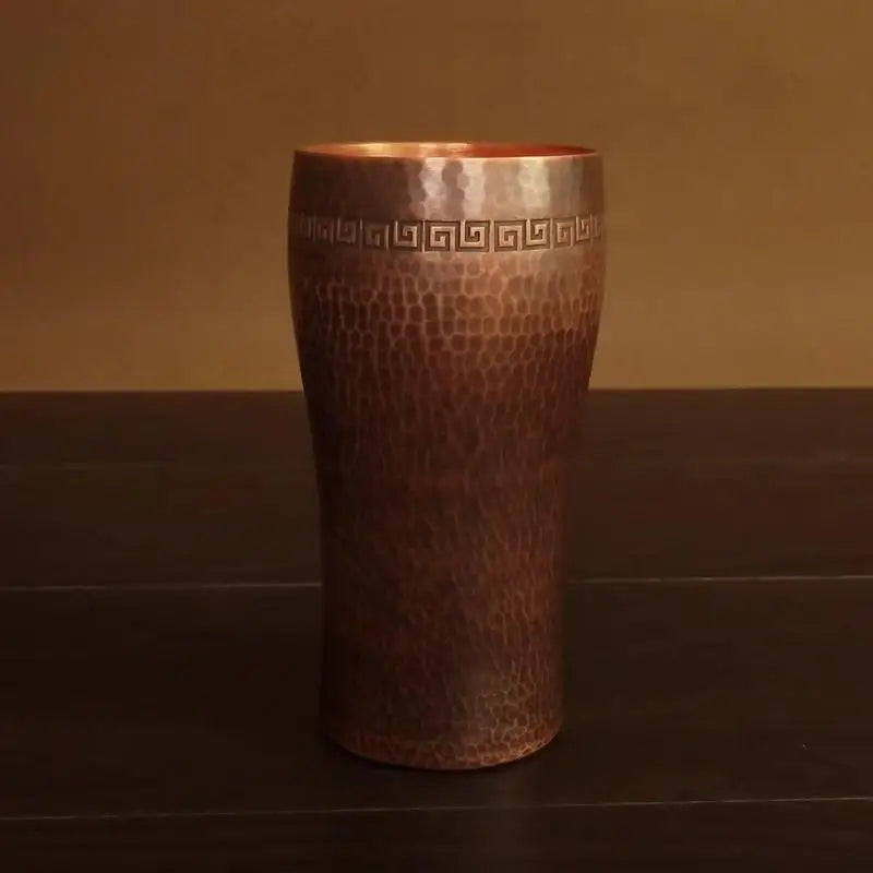 Pure Copper Cup Handcrafted Hammered Coffee Mugs Tea Beer Cold Water Drinkware
