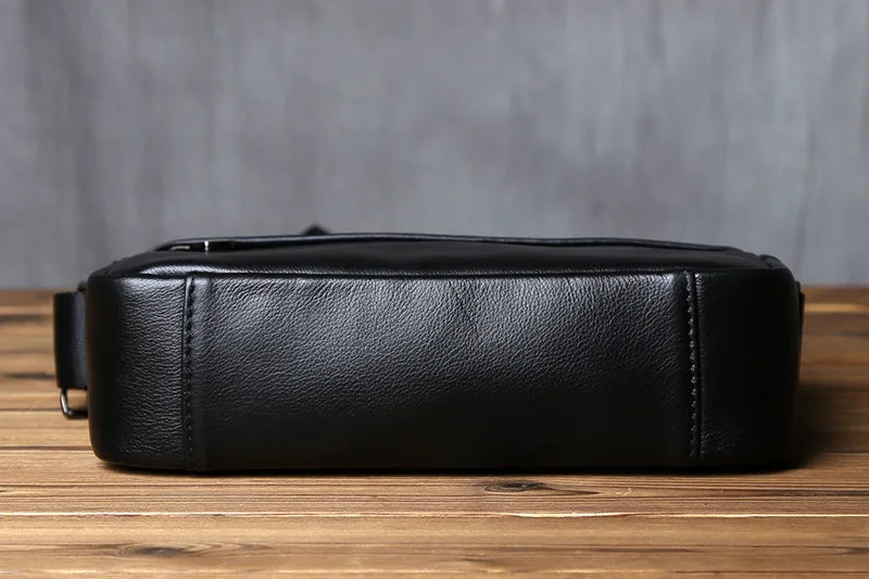 Casual Leather Shoulder Bag for Men | Stylish Large Capacity Messenger