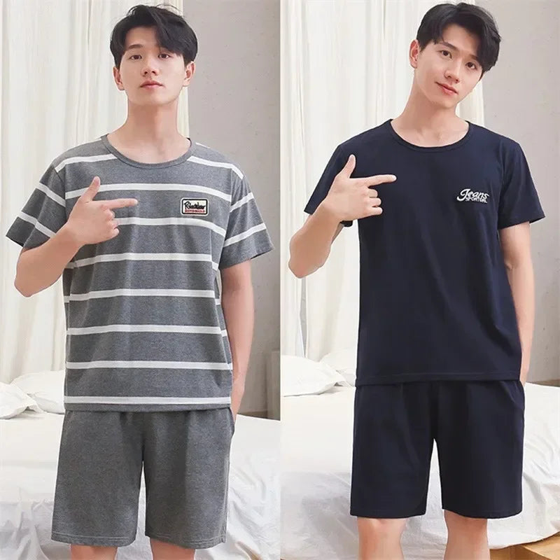 Men's Summer Pajamas | Cool & Comfortable Short-Sleeve Sleepwear