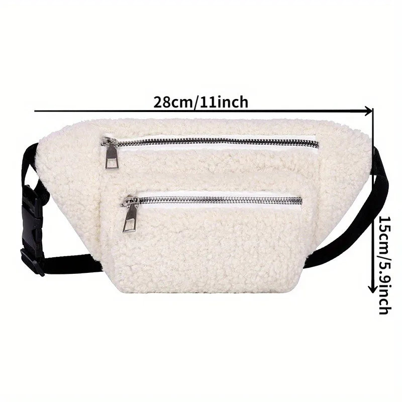 Riñonera de Pana de Peluche Elegante | Bolso Bandolera Versátil