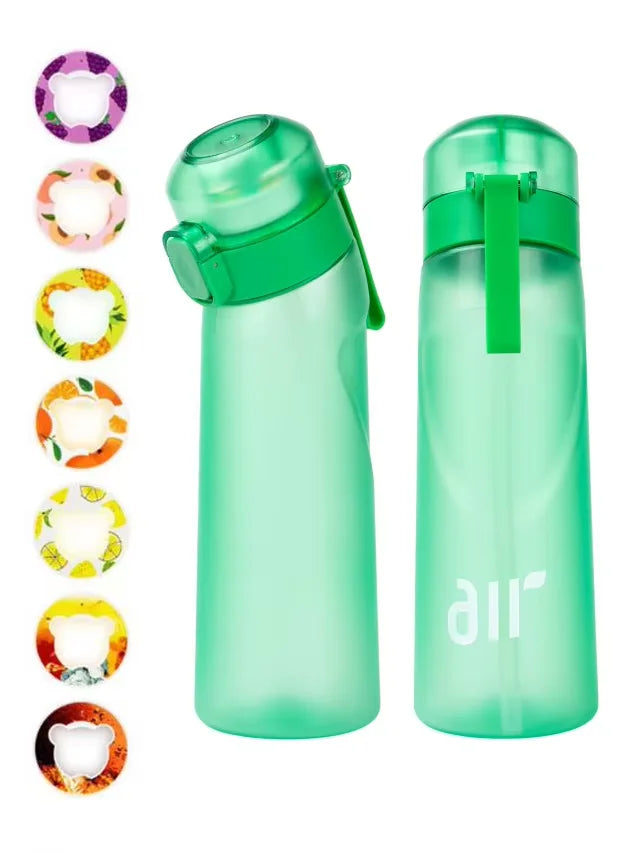 Portable Fruit-Scented Water Bottle with Flavor Pods for Sports